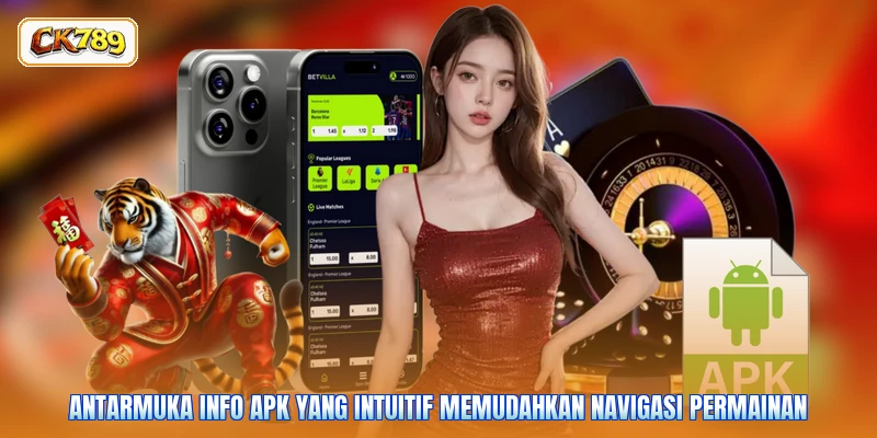 Antarmuka Info APK yang intuitif memudahkan navigasi permainan