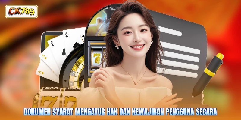 Dokumen syarat mengatur hak dan kewajiban pengguna secara